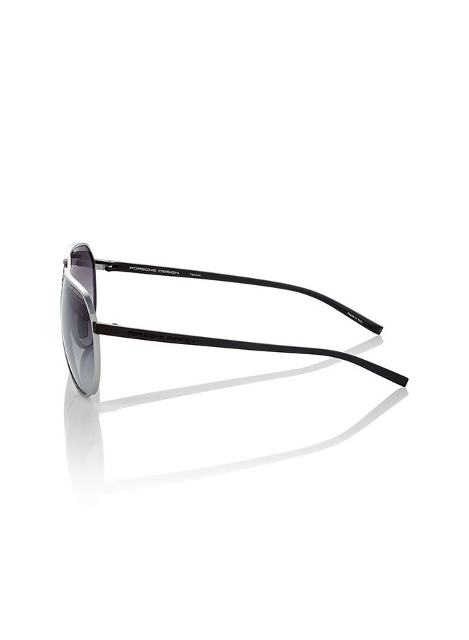 Porsche Design نظارة شمسية بايلوت للرجال - P8938 B 64 - مقاس العدسة: 64 مم  - Image 3