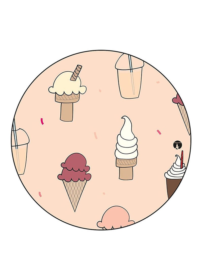 RKN Ice Cream Printed Mouse Pad  Multicolour