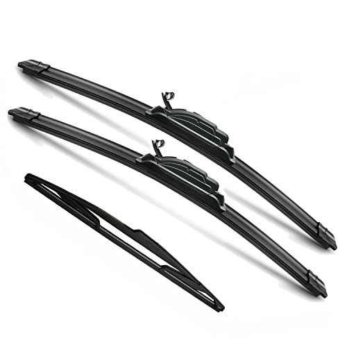 JustCar 3Pcs for Ford Edge Windshield Wiper Blades 20072014 Ford Edge 20072015 Lincoln MKX Original Equipment Automotive Replacement Windshield Wiper Blades 262014 Set of 3 UJ HOOK