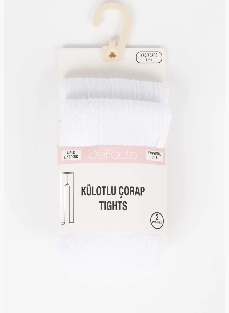 DeFacto 2 Pack Girl Pantyhose