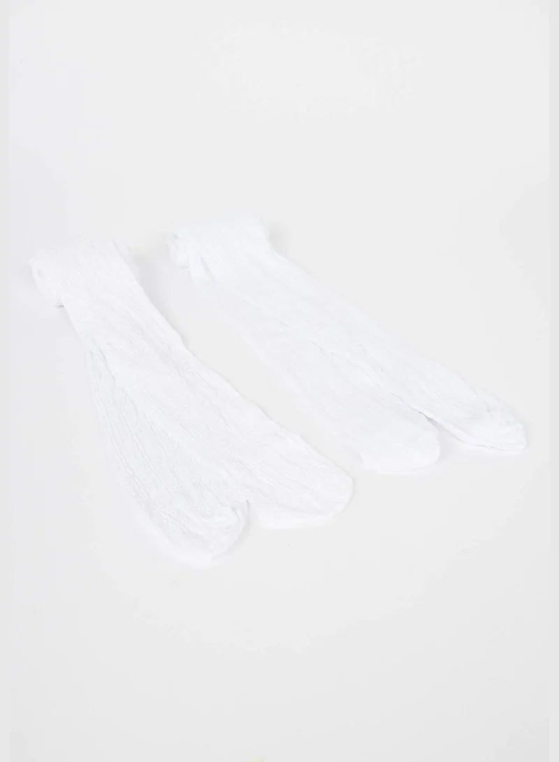 DeFacto 2 Pack Girl Pantyhose