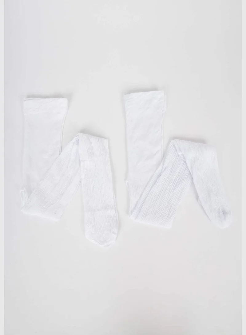 DeFacto 2 Pack Girl Pantyhose