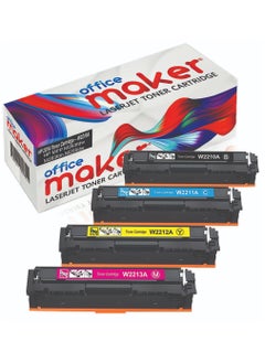 Office Maker ​Office maker 207A (With Chip) Toner Cartridges Compatible for Color LaserJet Pro MFP M283fdw M282nw M283fdn M255dw M255nw  (Black Cyan Yellow Magenta, 4-Pack)  - Image 1