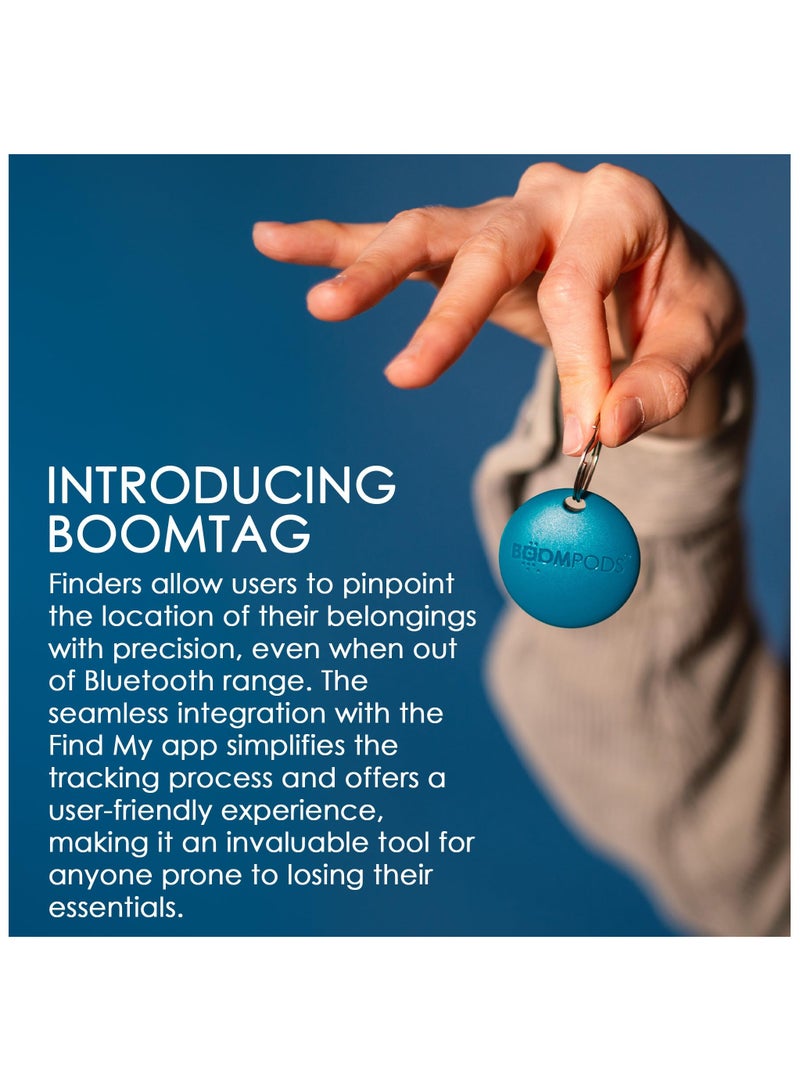 Boompods Boomtag Bluetooth Tracker Tag - Smart Tracking Device for Children, Pet and Dog, Keyring Wallet Tracker for Keys, Luggage Suitcases, Key Finder Compatible with Apple Find My App (White) - Image 5