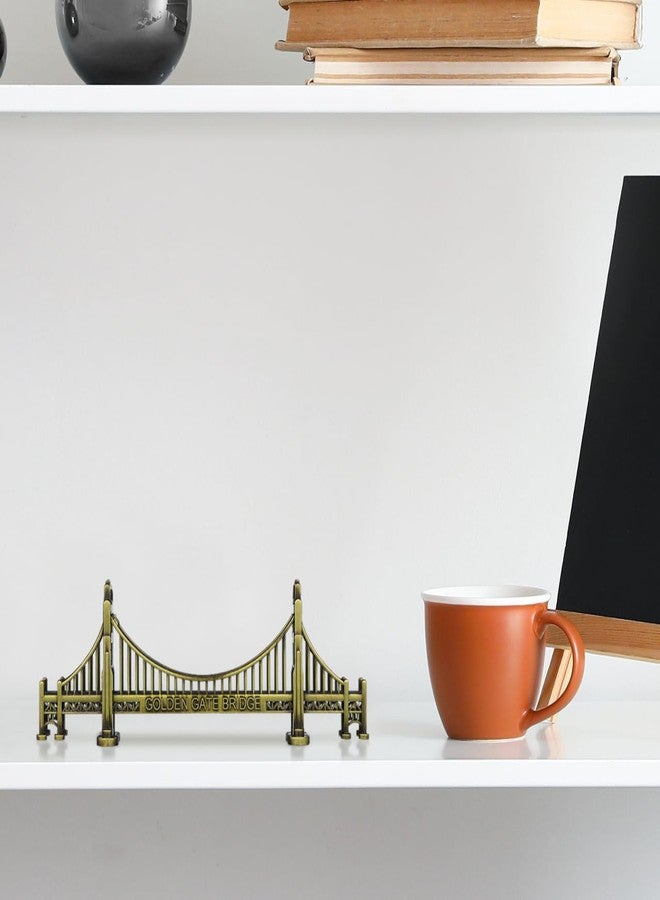 HOMSFOU American Golden Gate Bridge Statue Desktop Model Craft San Francisco Figurines Building Home Desk Decoration - Image 4