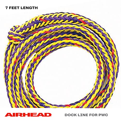 Airhead PWC Boat Dock Line, 7-Feet, Pack of 2, yellow / Black For Watercraft - Image 2