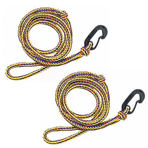 Airhead PWC Boat Dock Line, 7-Feet, Pack of 2, yellow / Black For Watercraft - Image 1