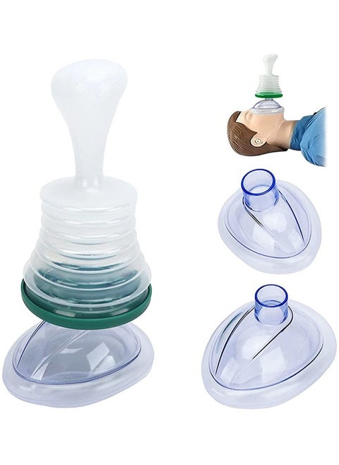 Choking Rescue Device, Respiratory Training Trainer, Rescue Mask, CPR Device Rescue Device Training Products,Professional Emergency Anti-choking Device for Kids, Infants, Elderly, Emergency First Aid
