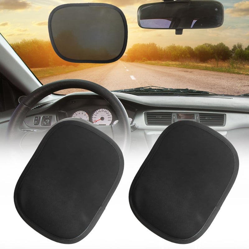 ZIMISI Miniature Static Cling Car Window Shades UV Rays Block Car Side Window Sun Shade Sun Glare Automotive Windshield Sun Shade Protection Accessories for Safe Driving 1 Pair - Image 3