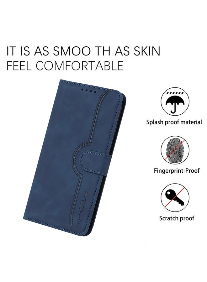 S-TOP Case For Realme C33 2022 / 2023 Global Heart Pattern Skin Feel Leather Phone Case - Image 4