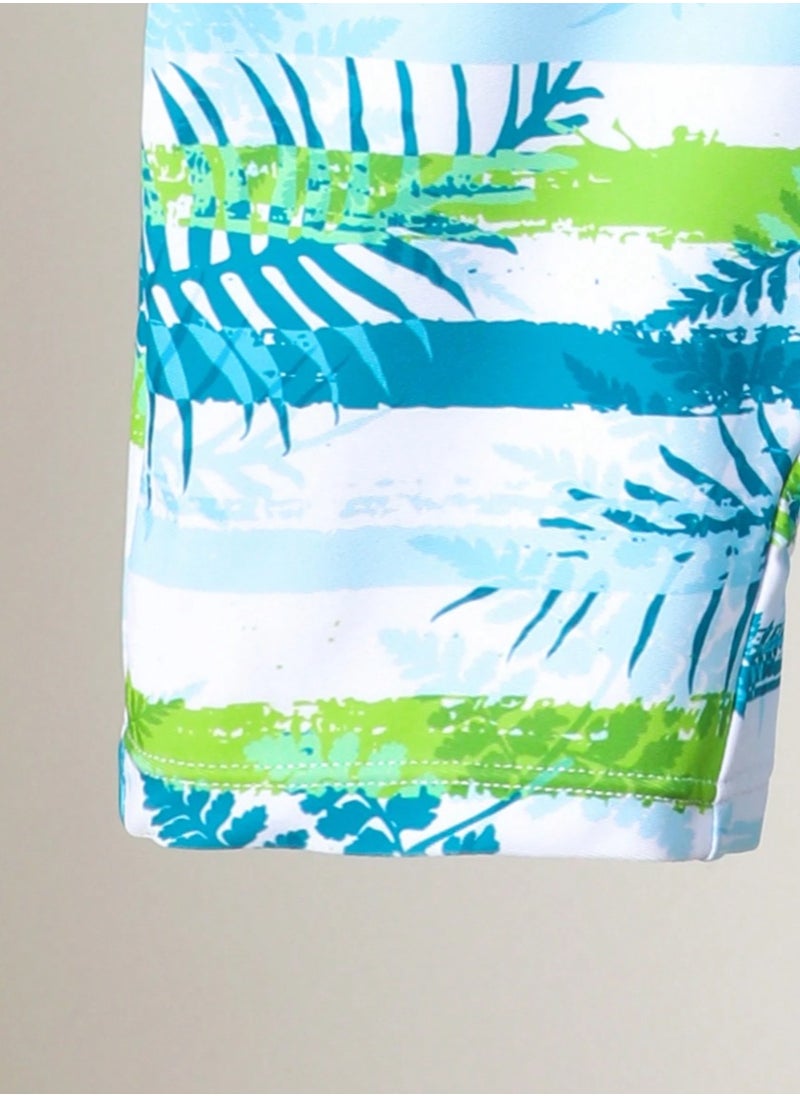 Shein Baby and Toddler Boys Tropical Print Long Sleeve Romper  - Image 3