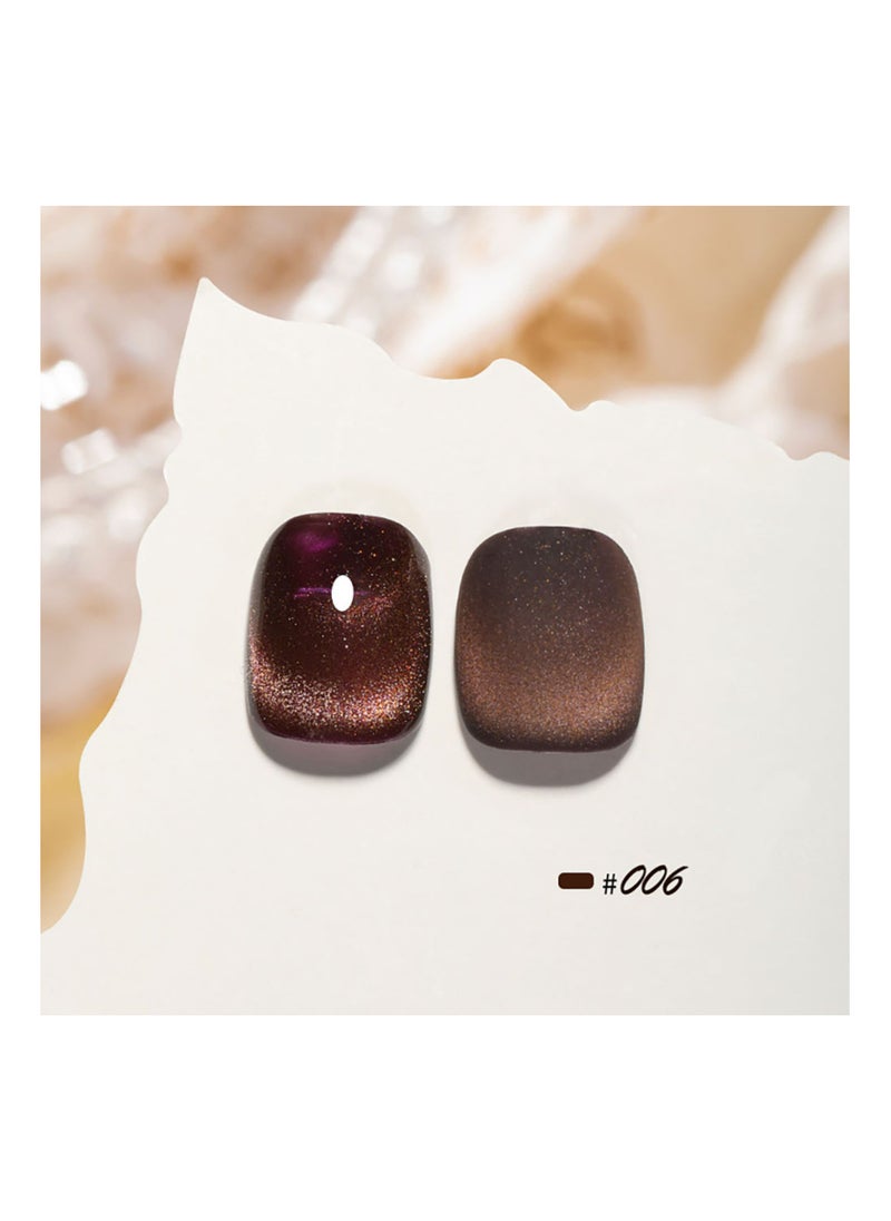 Miss Gooey - Nail Polish Set Gel Nail Polish Cat Eye Color Change Glitter with Magnetic Stick Kit Super Shiny Color Long Lasting UV LED Needs Quick Drying Magnetic Art Manicure DIY At Home Soak for Women - Image 1