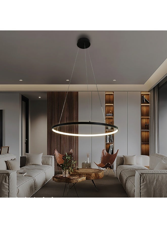 Hummer Modern black chandelier with yellow lighting, 20 watts - Image 1