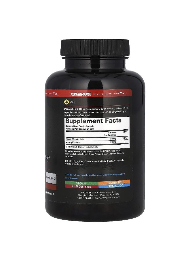 Olympian Labs Olympian Labs, Vanadyl Sulfate, 20 mg, 250 Capsules  - Image 2