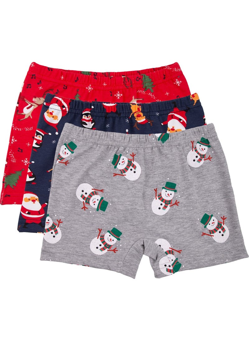 Bross New Year Girls Boxers3 Pack Colorful  - Image 1