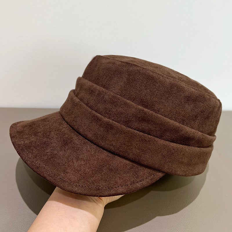 PU Beret Women British  Warm Thick  Painter Hat - Image 3