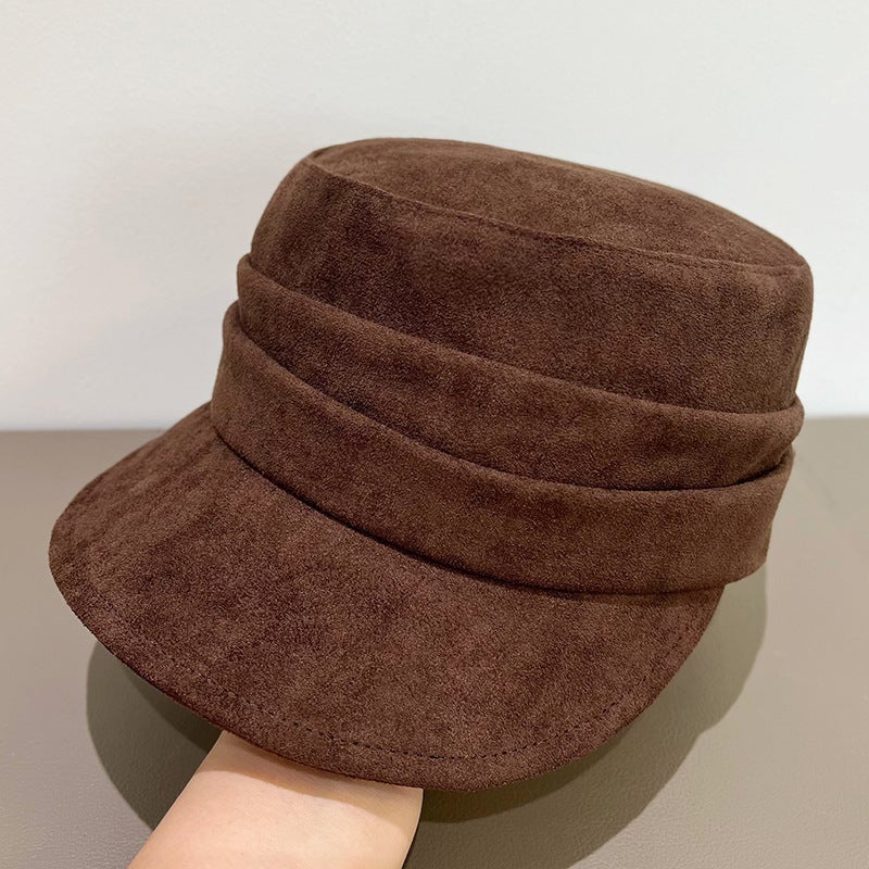 PU Beret Women British  Warm Thick  Painter Hat - Image 2