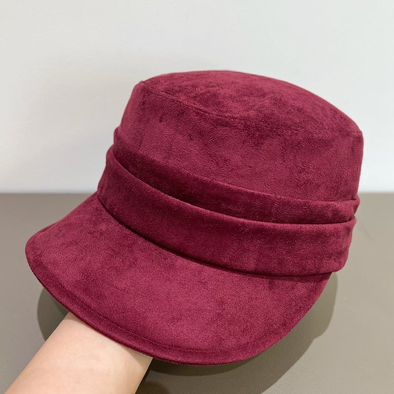 PU Beret Women British  Warm Thick  Painter Hat - Image 1