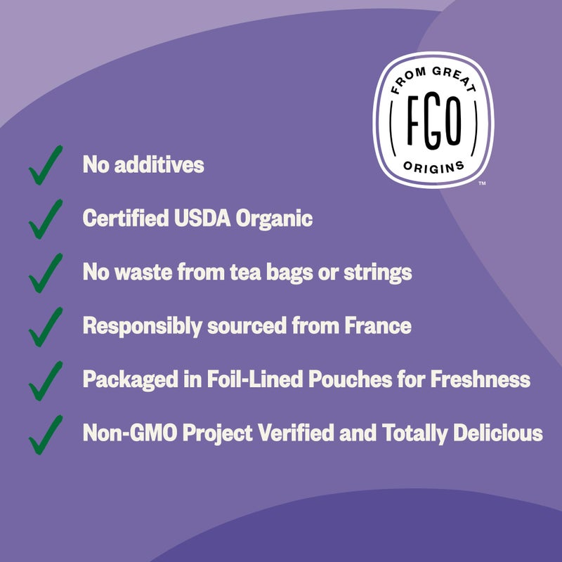 FGO Organic Dried Lavender Flowers, Extra Grade Dried Buds, Imported From France for Culinary or Sachet Bags, 16oz Bulk, Packaging May Vary (Pack of 1) - Image 3