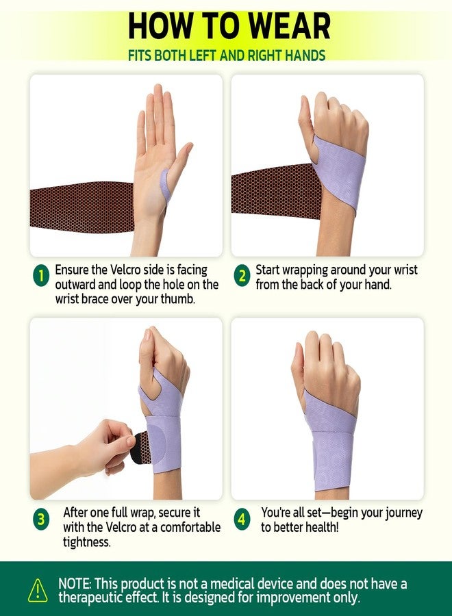 aoFIT Adjustable Wrist Brace for Pain Relief, Carpal Tunnel & Tendonitis Support - Ergonomic Compression, Breathable & Anti-Slip Design, Fits Left & Right Hand, Ideal for Sports, Gaming & Office Use - Image 2
