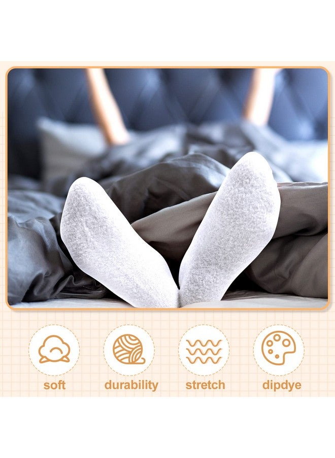 Tarpop Tarpop 3 Pairs Aloe Socks Moisturizing Spa Socks for Dry Cracked Feet Infused Socks Gel Sleeping Fuzzy Socks Lotion Socks Gift for Christmas Women Men Softening Dry Feet (Pink) - Image 5