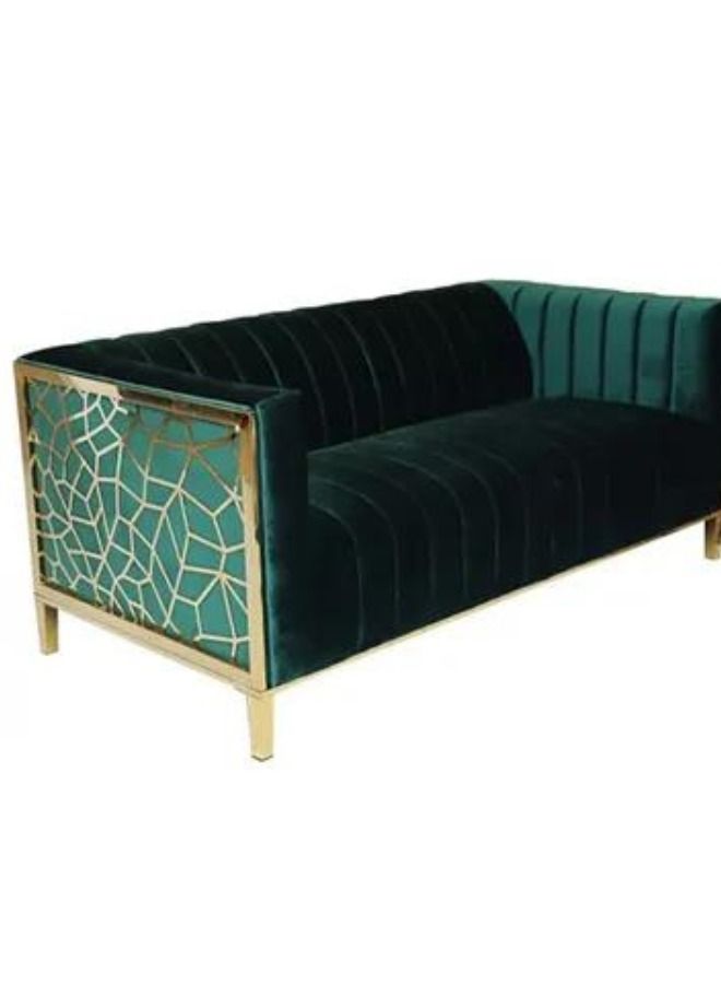 Maharat Al Bahar Linen 2-Seater Sofa, Pistachio Green, - Image 3