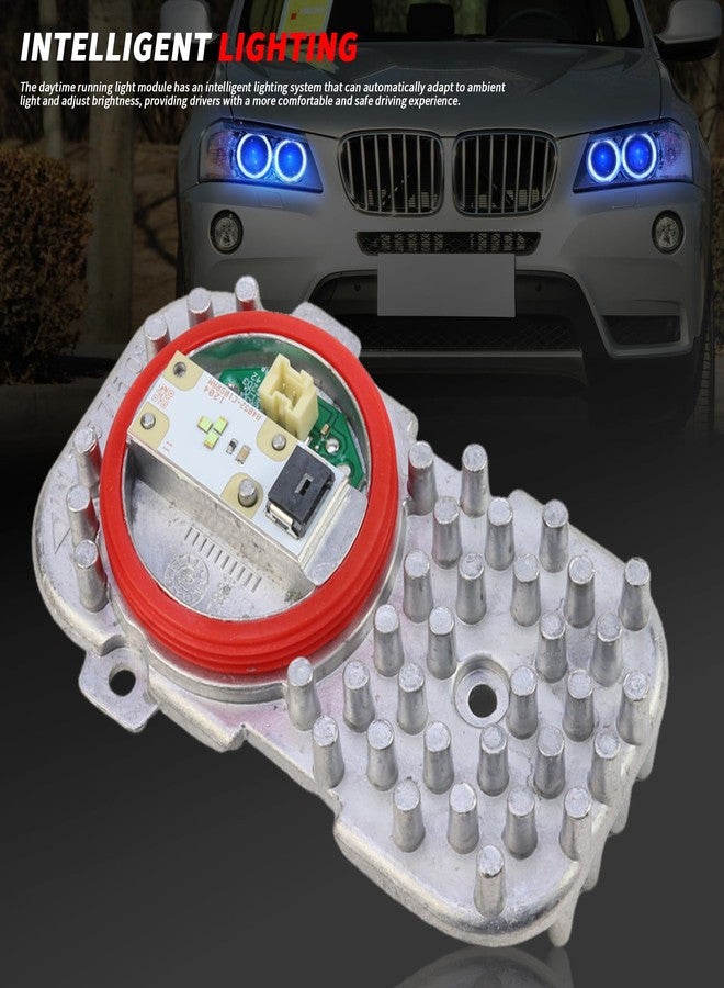 Bomunik وحدة إضاءة نهارية بومونيك/إضاءة زرقاء، 4 قطع، لسيارات BMW 320i، 325i، 330i، 335i، 420i، 428i، 430i، 435i، 440i، 640i، 650i، M6، xDrive20i، xDrive28i، xDrive35i، xDrive40i، xDrive50i، رقم المنتج: 63117263051 - Image 3