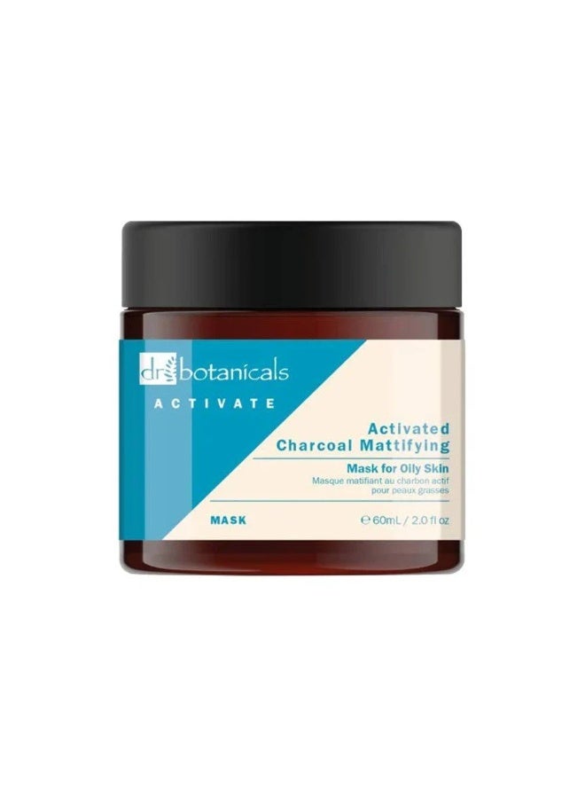 DR BOTANICALS Dr. Botanicals Activate Charcoal Mattifying Mask for Oily Skin 60ml - Image 1