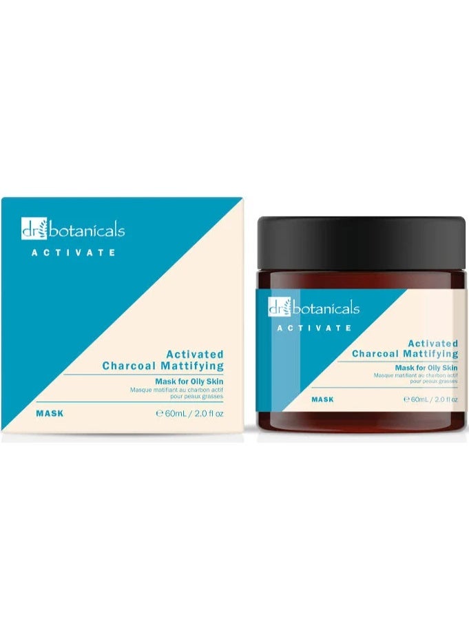 DR BOTANICALS Dr. Botanicals Activate Charcoal Mattifying Mask for Oily Skin 60ml - Image 4