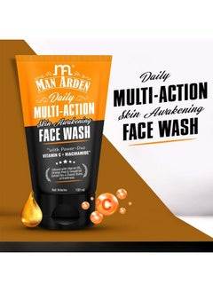 Man Arden Vitamin C Daily Multiaction Skin Awakening & Brightening Face Wash Vitamin C + Niacinamide 100 Ml  - Image 4
