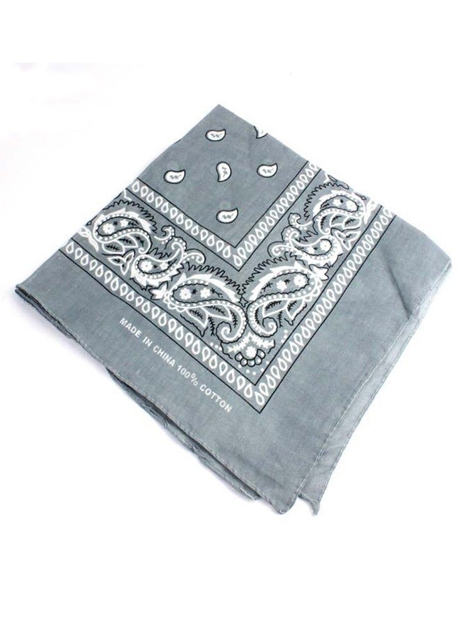 Hip-Hop Stylish Fashion Hair Band Light Grey 55x55cm