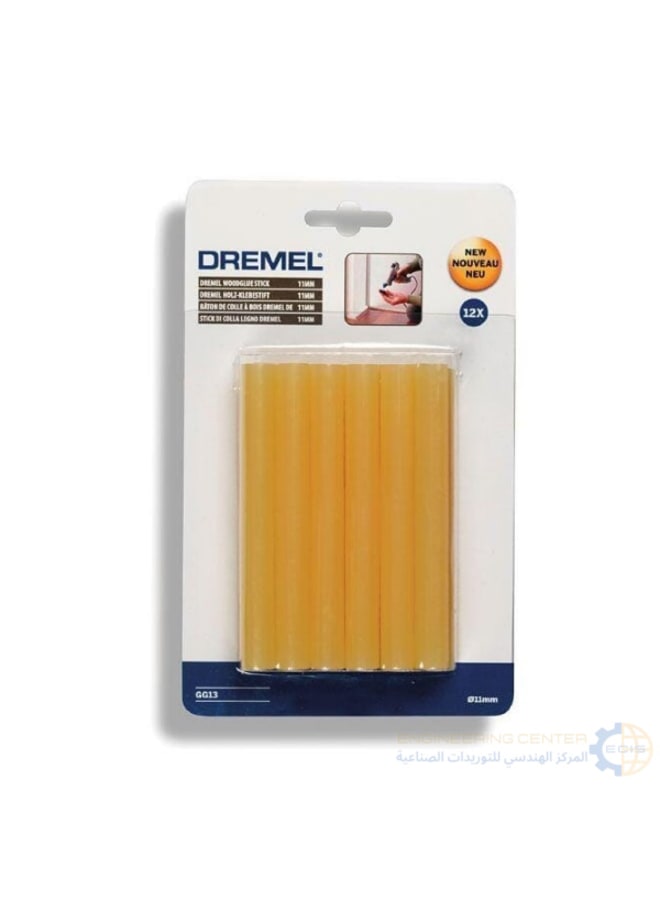 درمل كارتة عود مسدس شمع ابيض 11ملي12 قطعة  DREMEL