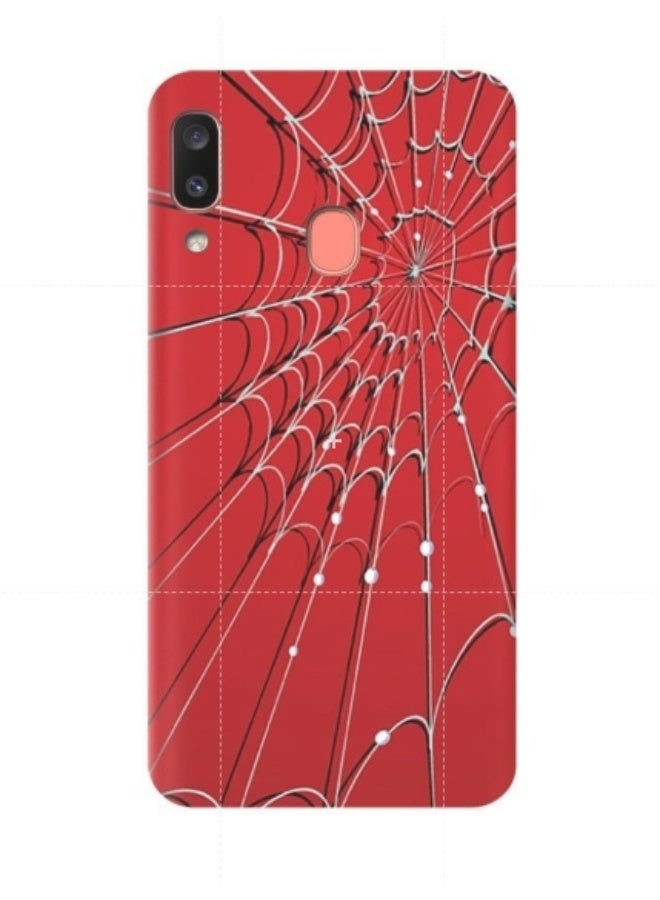 غطاء حماية واقٍ لهاتف سامسونج جالاكسي A20E أحمر / أسود / أبيض