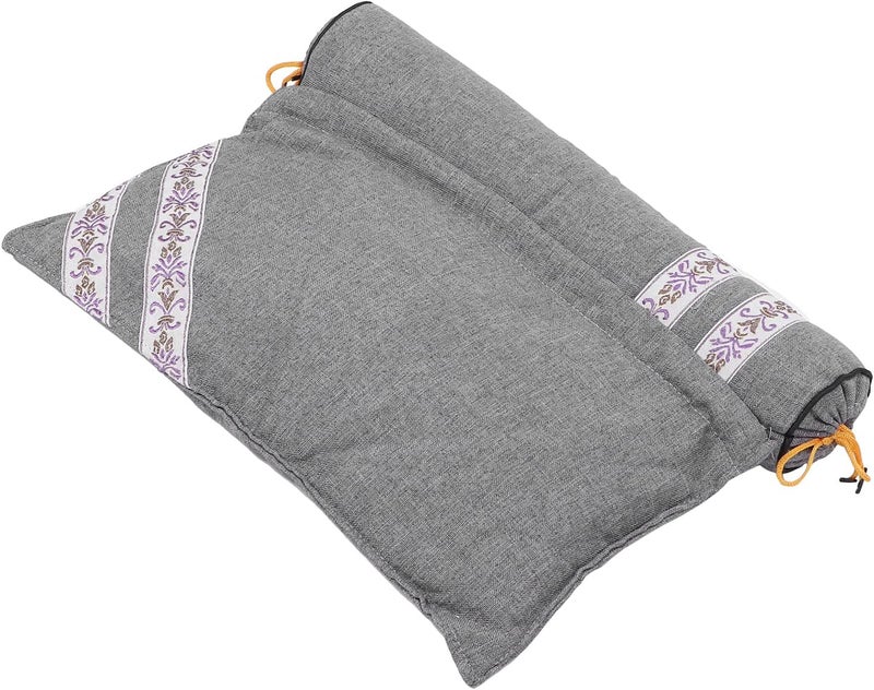 klarako Cervical Vertebra Pillow,Elegant Neck Roll Pillow Wormwood Pain Relief Neck Support Pillow for Sleeping klarako Gray - Image 1