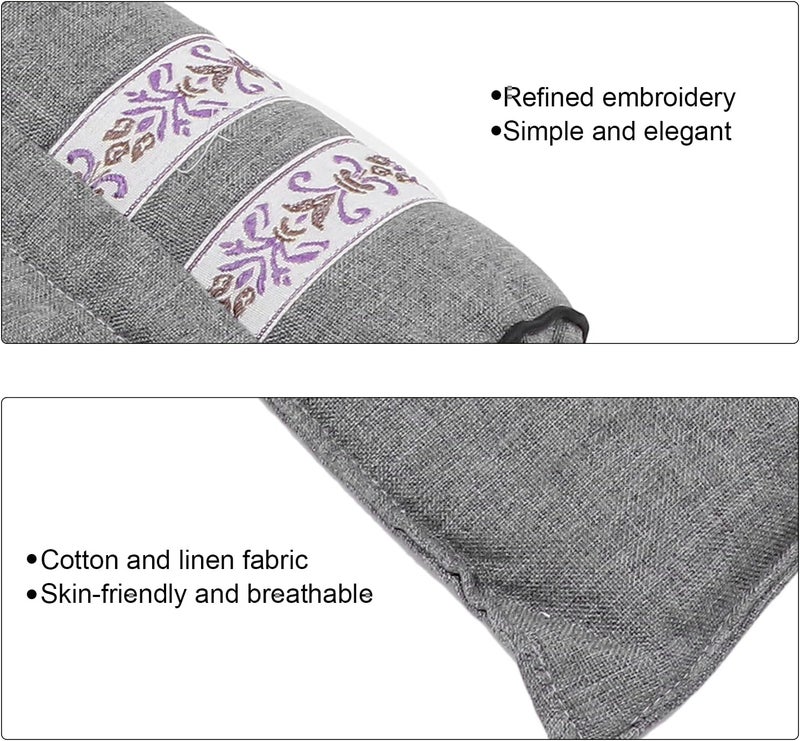 klarako Cervical Vertebra Pillow,Elegant Neck Roll Pillow Wormwood Pain Relief Neck Support Pillow for Sleeping klarako Gray - Image 3