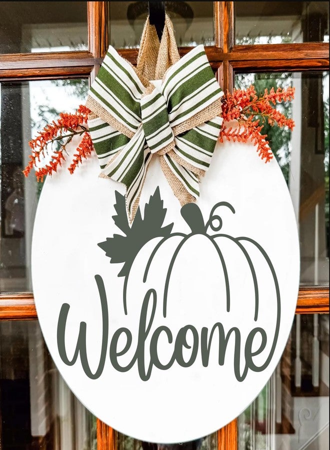 zosylley Fall Stencils 12” Happy Thanksgiving Stencil Hello Pumpkin Stencils Welcome Fall Autumn Stencils for Painting on Wood Wall Fabric Wreath - Image 2