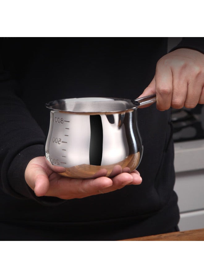 All-round وعاء حليب صغير بتصميم نوردك من كوانشي، وعاء شوربة من الفولاذ المقاوم للصدأ 304، وعاء طعام للأطفال، وعاء حليب للطهي، وعاء نودلز فوري - Image 5