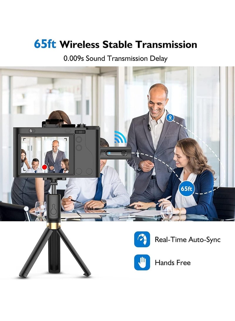 Wireless Lavalier Microphone for iPhone iPad USB C Smartphone, Plug and Play Mini Mic for YouTube TikTok Live Streaming Gaming K Song Recording Auto Noise Reduction (3.5mm 2) - Image 3