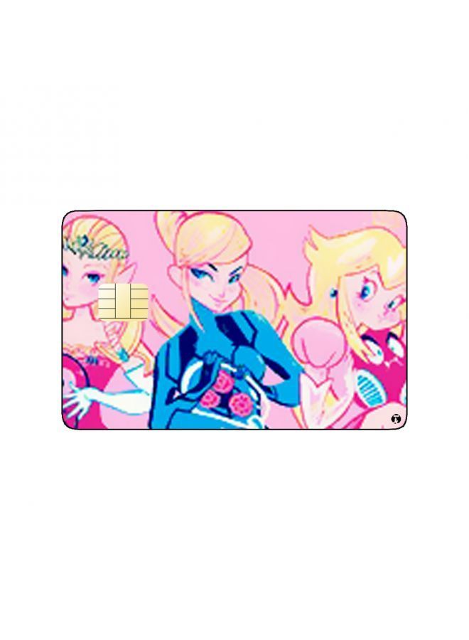 RKN PRINTED BANK CARD STICKER Princesses Super Mario Video Game - Image 1