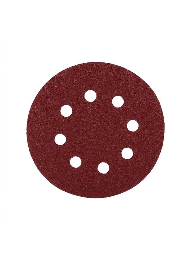 Tactix 10-Piece 8-Hole Durable Round Cut Sanding Disc Burgundy 125mm 446701 - Image 3