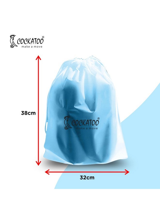 Cockatoo Cockatoo PE Shoe Bag for Travel & Storage, Women & Men, Travelling Shoe Storage Bag, Shoe Storage Organizer Bag - Pack of 10 Shoe Pouch(30 x 35 CM) - Image 3