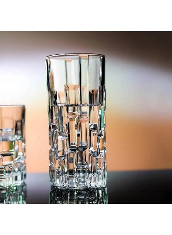 RCR Cristalleria Italiana ETNA Long Drink Crystal Water Juice Glass Tumbler, Set of 6 (340 ml,Italy Made) - Image 4