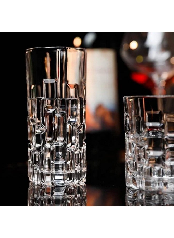 RCR Cristalleria Italiana ETNA Long Drink Crystal Water Juice Glass Tumbler, Set of 6 (340 ml,Italy Made) - Image 2