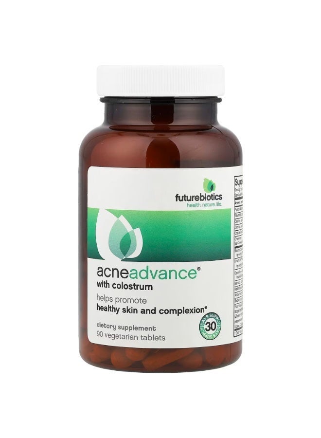 Futurebiotics, AcneAdvance® with Colostrum, 90 Vegetarian Tablets - Image 2