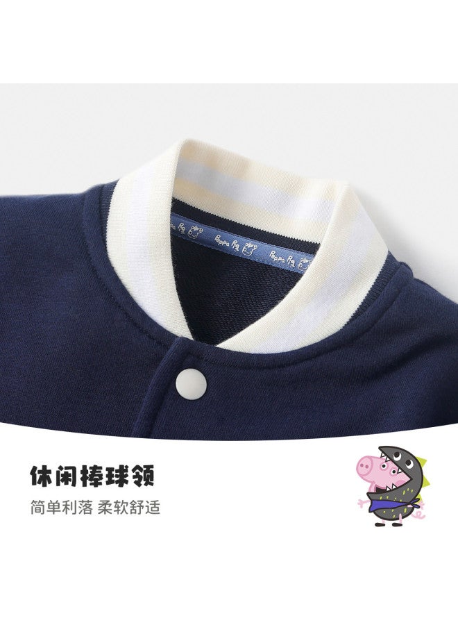 Peppa Pig spring Fashion Unisex Kids' Baseball Jacket - Versatile Open-front Cardigan Coat For Babies & Toddlers - Image 5