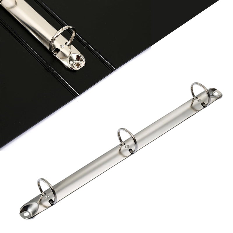 KFZDCG 4 Pack Letter Size Ring Binder Mechanism, Metal 3 Ring Binders Ring Replacement Kit, Loose Leaf Binding Spines Combs for Organizers DIY Planners(Silver) - Image 3