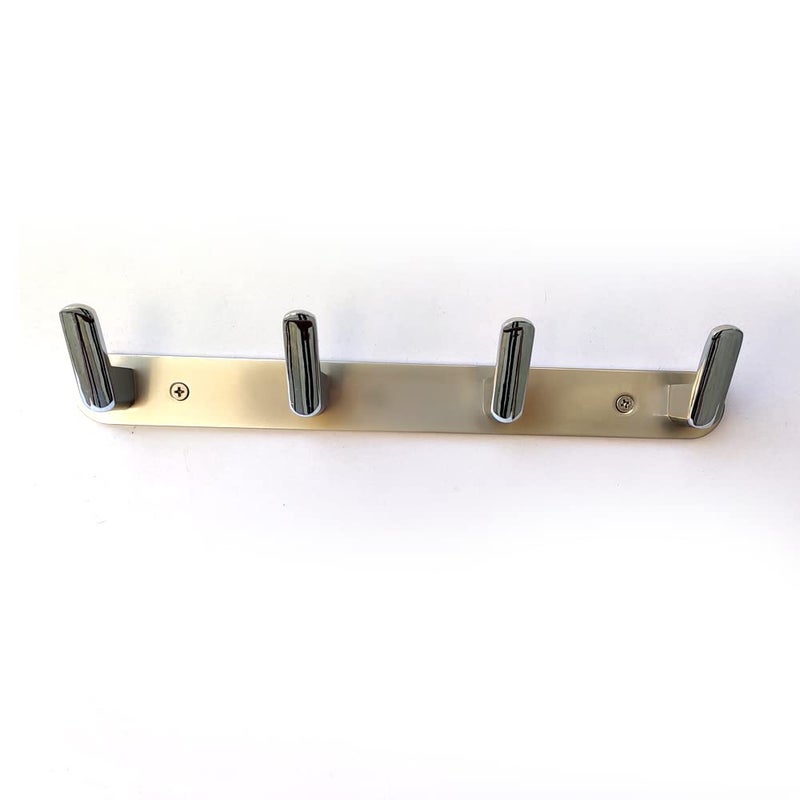 BTL 4 Peg Clothes Hanger for Wall Behind Door SSCP Two Tone Finish Pack of 1 Piece BHK1R4SSCP SSCPTwo Tone - Image 3