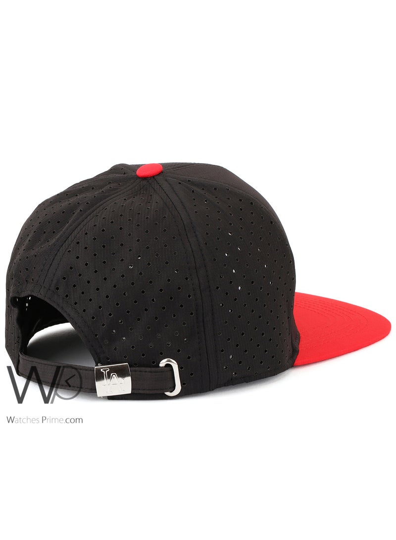 LA Los Angeles Dodgers LA Snapback hip hop Cap Black-Red Color Cotton Hat For Men  - Image 2