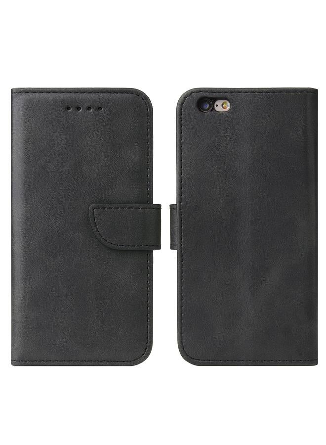 جرين تايجر جراب جلدي أفقي قابل للطي بمشبك من جلد العجل مع حامل وفتحات للبطاقات ومحفظة لهاتف iPhone 6 و6s - Image 2