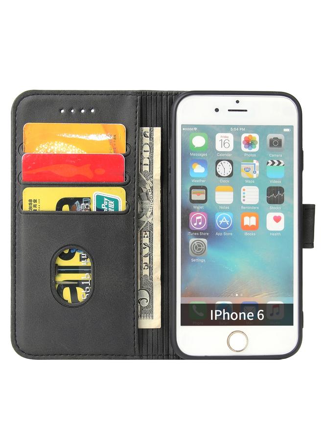 جرين تايجر جراب جلدي أفقي قابل للطي بمشبك من جلد العجل مع حامل وفتحات للبطاقات ومحفظة لهاتف iPhone 6 و6s - Image 3